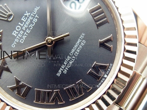 Datejust 31mm 278275 RG BP Best Edition Gray Roman Markers Dial on RG President Bracelet – Bild 5