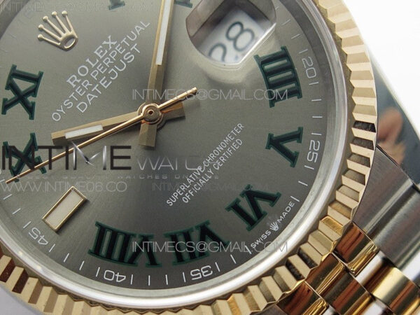DateJust 36 SS/RG 126231 BP 1:1 Best Edition Gray Dial on Jubilee Bracelet – Bild 5