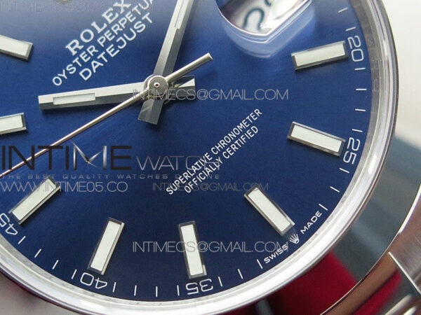DateJust 41 126300 904L SS VSF 1:1 Best Edition Blue Dial on Oyster Bracelet VS3235 – Bild 5