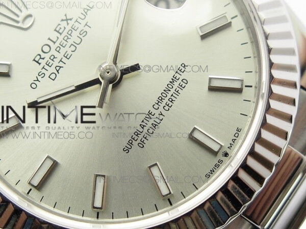 Datejust 31mm 278275 SS BP Best Edition Silver Stick Markers Dial on SS President Bracelet – Bild 5