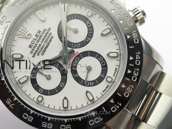 Daytona 116500LN APSF Best Edition White Dial Sticks Markers On SS Bracelet Slim A7750 – Bild 5