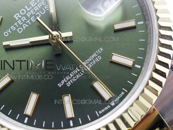 Datejust 36mm 116231 SS/YG BP 1:1 Best Edition Green Dial Stick Markers On SS/YG Oyster Bracelet A2824 – Bild 5