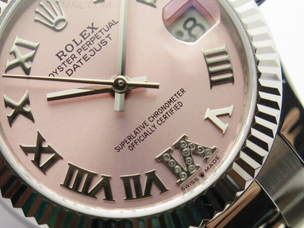 Datejust 31mm 278273 SS BP Best Edition Pink Roman Markers Dial on Oyster Bracelet – Bild 4