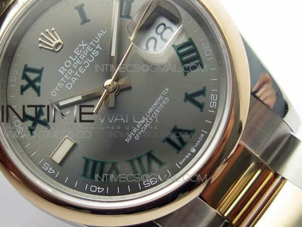 DateJust 36 SS/RG 126201 BP 1:1 Best Edition Gray Dial on Oyster Bracelet – Bild 5