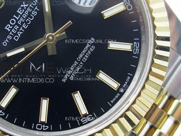 DateJust 41 126333 904L SS/YG GMF 1:1 Best Edition Black Dial On Jubilee Bracelet VR3235 – Bild 5