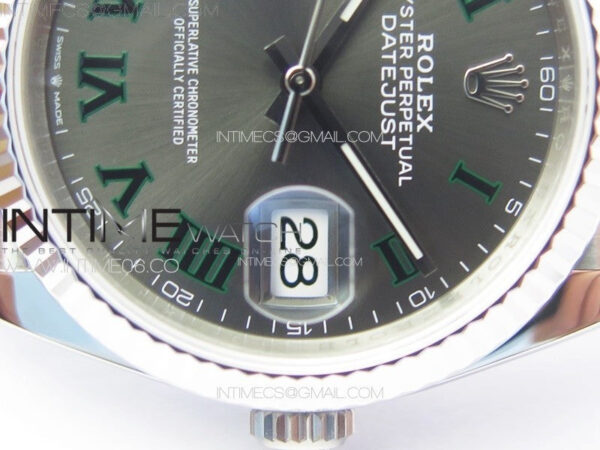 DateJust 36 SS 126234 VSF 1:1 Best Edition 904L Steel Gray Dial Roman Markers on Jubilee Bracelet VS3235 – Bild 4