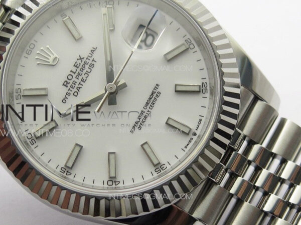 DateJust 41 126334 NTF 1:1 Best Edition 904L Steel White Stick Dial on Jubilee Bracelet VR3235DateJust 41 126334 NTF 1:1 Best Edition 904L Steel White Stick Dial on Jubilee Bracelet VR3235 – Bild 5