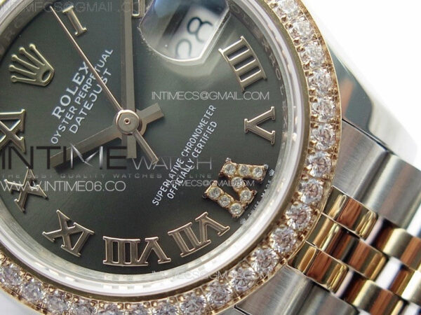 Datejust 28mm 279179 SS/RG APSF Best Edition Gray Dial Roman Markers on SS/RG Jubilee Bracelet NH05 – Bild 5