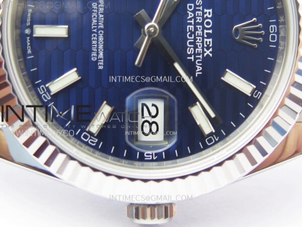 DateJust 41 126334 904L SS VSF 1:1 Best Edition Blue Fluted Dial on Jubilee Bracelet VS3235 – Bild 5