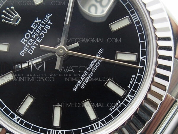 Datejust 31mm 278275 SS BP Best Edition Black Stick Markers Dial on SS President Bracelet – Bild 3