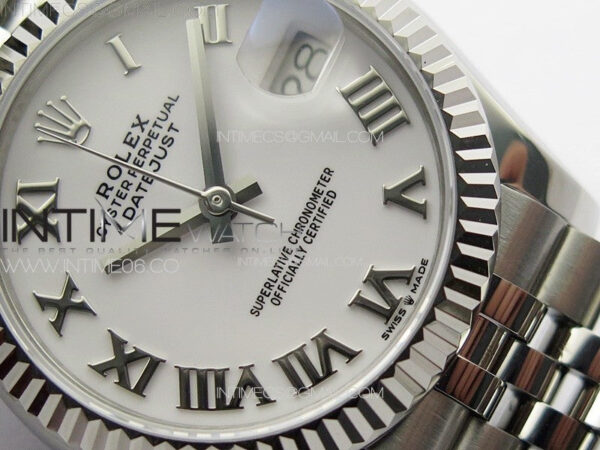 DateJust 31mm 178271 SS APSF Best Edition White Dial Roman Markers on Jubilee Bracelet A2824 – Bild 5