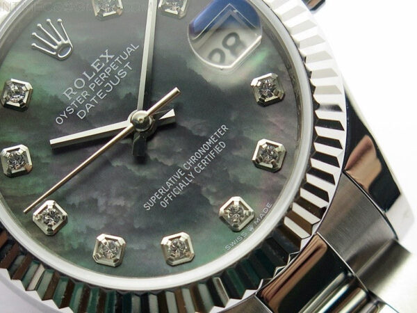 Datejust 31mm 278273 SS BP Best Edition Black MOP Crystal Markers Dial on Oyster Bracelet – Bild 5