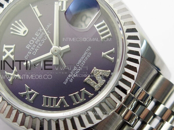 Datejust 28mm 279179 SS APSF Best Edition Blue Dial Roman Markers on SS Jubilee Bracelet NH05 – Bild 5