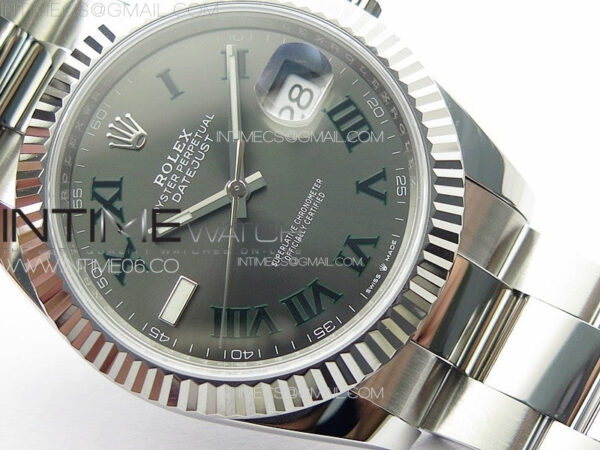 DateJust 41 126334 NTF 1:1 Best Edition 904L Steel Gray Roman Dial on Oyster Bracelet VR3235 – Bild 5
