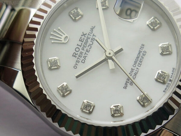 Datejust 31mm 278273 SS BP Best Edition White MOP Crystal Markers Dial on Oyster Bracelet – Bild 6