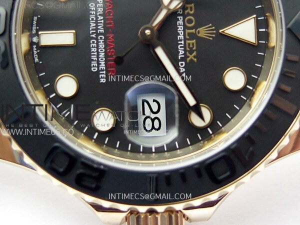 Yacht-Master 126655 Weight RG/Tungsten Gold ARF 1:1 Best Edition Black Ceramic Bezel on Oysterflex Rubber Strap VS3235 – Bild 6