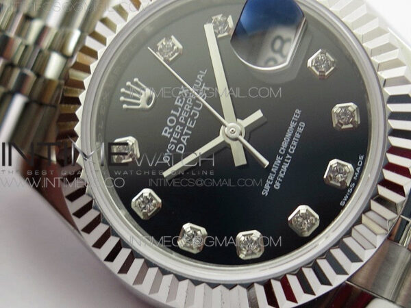 Datejust 28mm 279174 SS BP Best Edition Black Crystal Markers Dial on SS Jubilee Bracelet ETA2671 – Bild 6