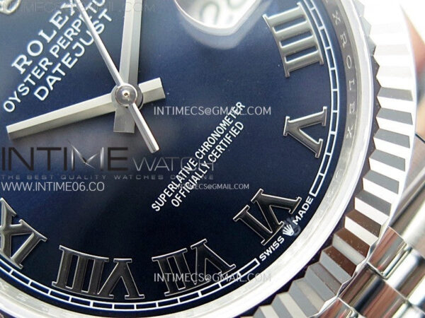 DateJust 41mm 126334 904 SS ARF 1:1 Best Edition Blue Dial Roman Markers on Jubilee Bracelet SH3235 – Bild 5