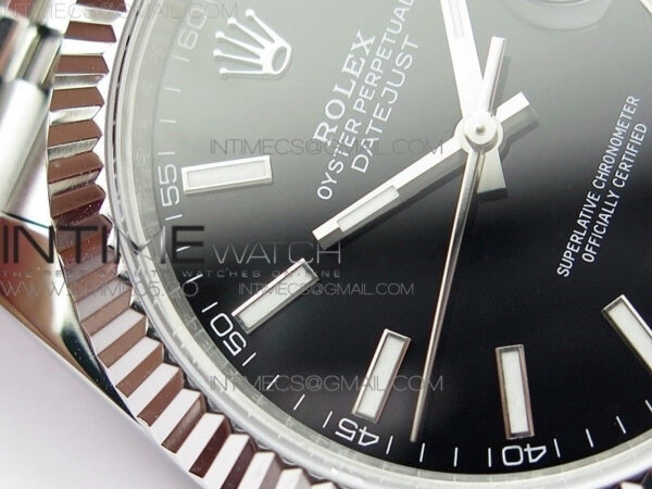 DateJust 41 126334 SS BP 1:1 Best Edition New Version Black Dial on Jubilee Bracelet – Bild 6