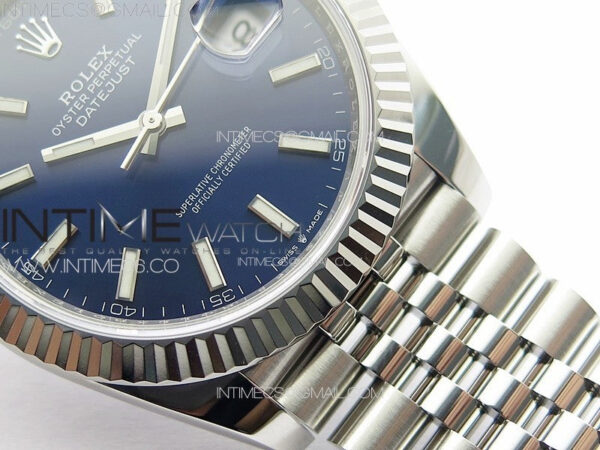 DateJust 41 126334 NTF 1:1 Best Edition 904L Steel Blue Stick Dial on Jubilee Bracelet VR3235 – Bild 6