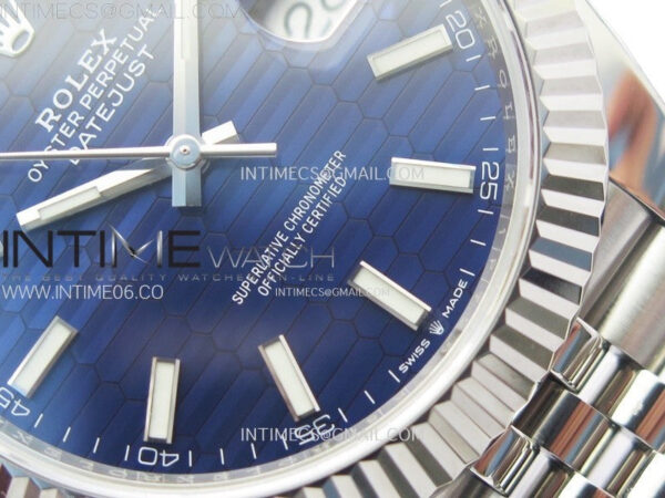 DateJust 41 126334 904L Steel NTF 1:1 Best Edition Blue Fluted Dial on Jubilee Bracelet VR3235 – Bild 6