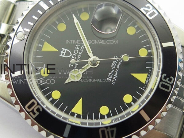 Vintage Submariner 1680 SS B12 Best Edition Black Dial on Jubilee Bracelet A2836 (Style1) – Bild 6