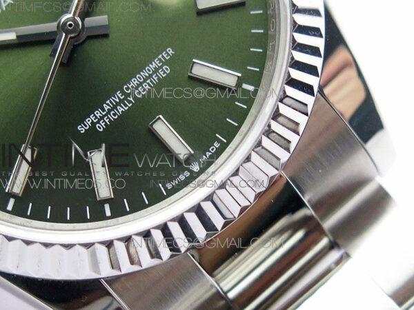 Datejust 36mm 116231 SS BP 1:1 Best Edition Green Dial Stick Markers On SS Oyster Bracelet A2824 – Bild 5