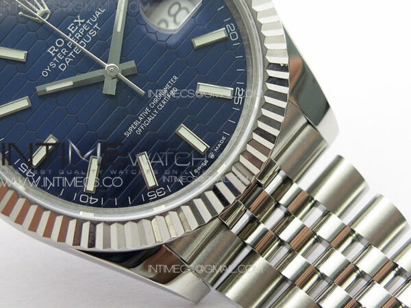 DateJust 41 126334 SS GMF 1:1 Best Edition Blue Fluted Dial on Jubilee Bracelet – Bild 6
