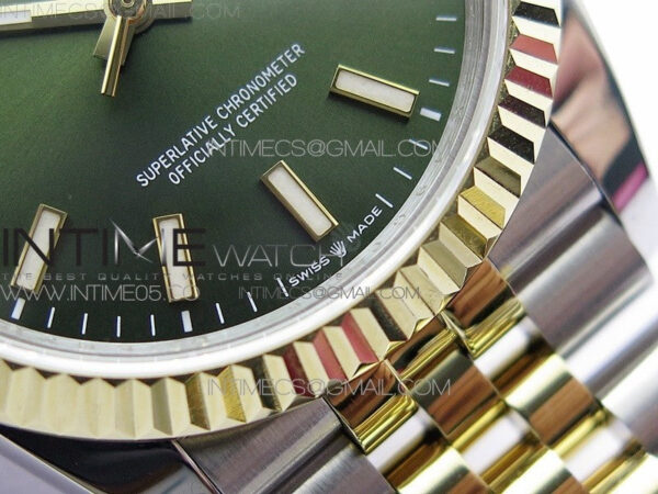 Datejust 36mm 116231 SS/YG BP 1:1 Best Edition Green Dial Stick Markers On SS/YG Jubilee Bracelet A2824 – Bild 6