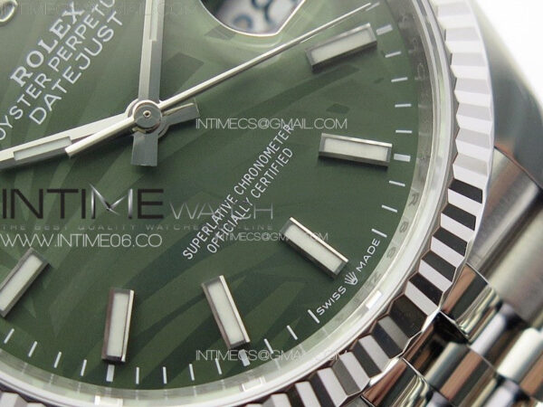 DateJust 36 SS 126234 VSF 1:1 Best Edition 904L Steel Green Leaf Dial on Jubilee Bracelet VS3235 – Bild 6