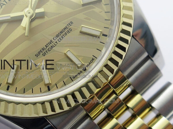 DateJust 36 SS/YG 126233 JDF 1:1 Best Edition New YG Dial on Jubilee Bracelet – Bild 6