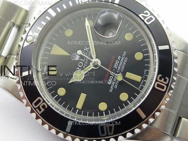 Vintage Submariner 1680 SS B12 Best Edition Black Dial on SS Bracelet A2836 (Style2) – Bild 6