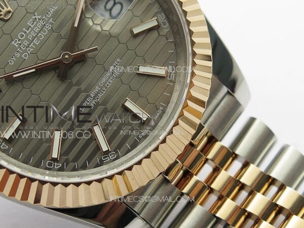 DateJust 41 126334 SS/RG GMF 1:1 Best Edition Gray Fluted Dial on SS/RG Jubilee Bracelet – Bild 6