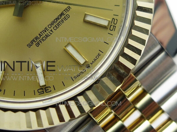 DateJust 41 126333 Wrapped SS/YG 3AF 1:1 Best Edition YG Lumed Dial on Wrapped SS/YG Jubilee Bracelet A3235 – Bild 6