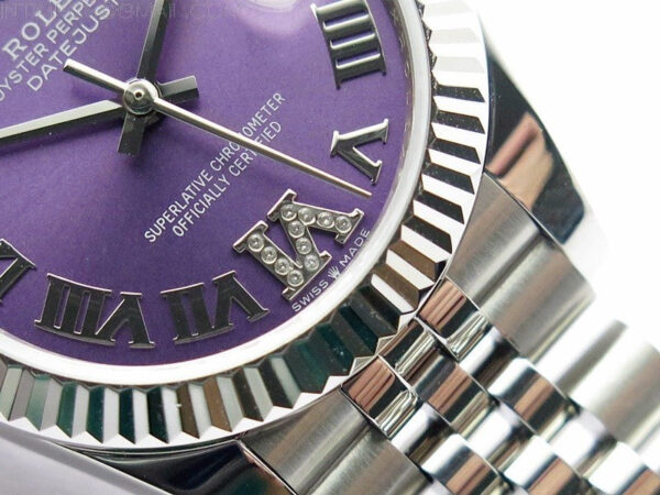 Datejust 31mm 278271 SS BP Best Edition Purple Roman Markers Dial on Jubilee Bracelet – Bild 6