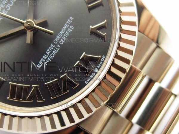 Datejust 31mm 278275 RG BP Best Edition Gray Roman Markers Dial on RG President Bracelet – Bild 6