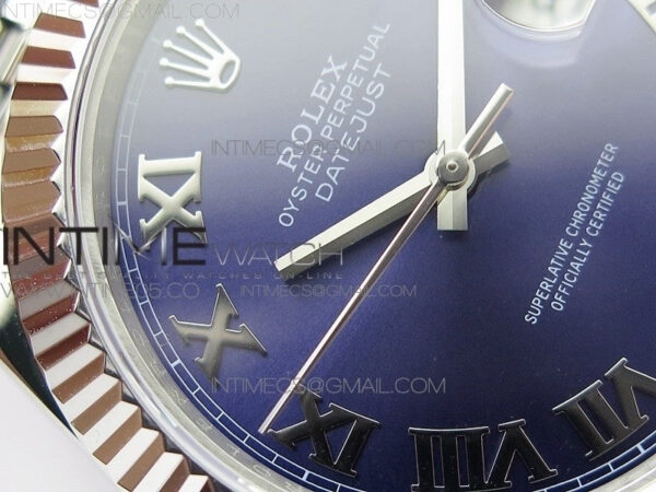 DateJust 41 126334 SS BP 1:1 Best Edition New Version Blue Roman Markers Dial on Jubilee Bracelet – Bild 6