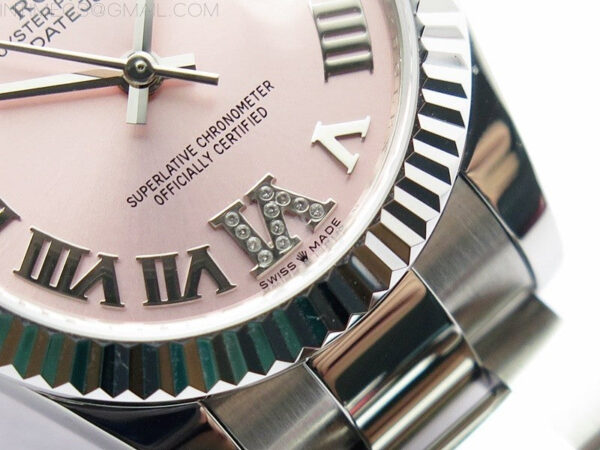 Datejust 31mm 278273 SS BP Best Edition Pink Roman Markers Dial on Oyster Bracelet – Bild 6