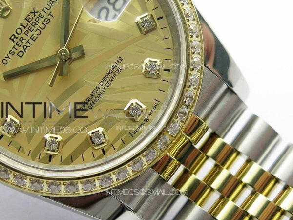 DateJust 36 SS/YG 126234 Diamonds Bezel JDF 1:1 Best Edition New YG Dial on Jubilee SS/YG Bracelet – Bild 6