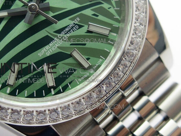 DateJust 36 SS 126284 BP 1:1 Best Edition New Green Dial on Jubilee Bracelet – Bild 6