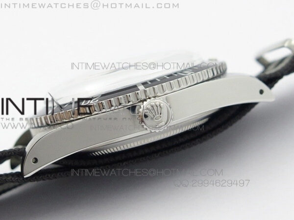 Vintage 1680 Submariner No Date SS White On White Nylon Strap – Bild 6