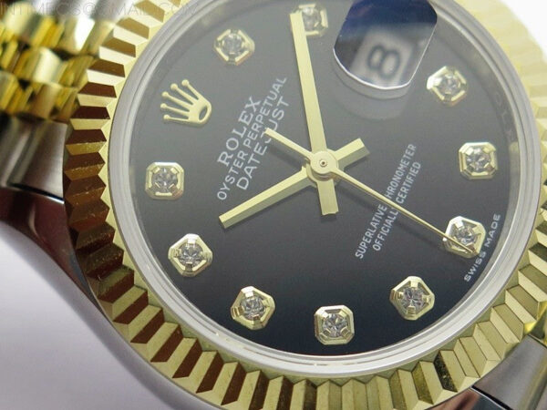 Datejust 28mm 279173 SS/YG BP Best Edition Black Crystals Markers Dial on SS/YG Jubilee Bracelet ETA2671 – Bild 6