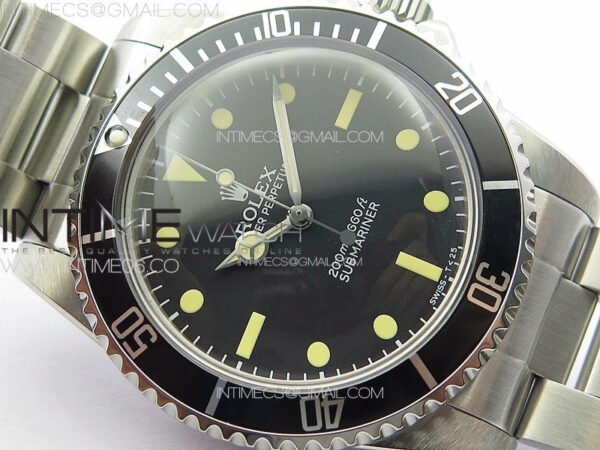 Vintage Submariner 1680 No Date SS JKF Best Edition Black Dial on SS Bracelet (Style1)A2836 – Bild 6