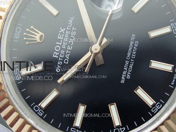 DateJust 41 126331 904L SS/RG GMF 1:1 Best Edition Black Dial On Jubilee Bracelet VR3235 – Bild 7