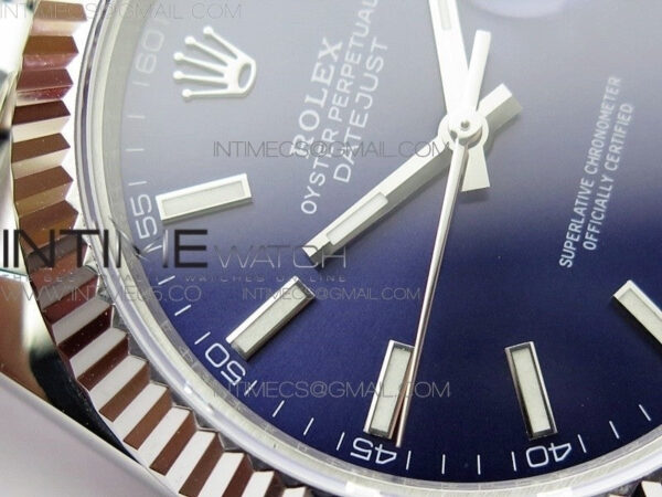 DateJust 41 126334 SS BP 1:1 Best Edition New Version Blue Dial on Jubilee Bracelet – Bild 7
