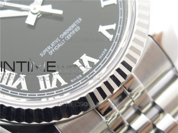 DateJust 36 SS 116234 ARF 1:1 Best Edition 904L Steel Black Dial Roman Markers on Jubilee Bracelet SH3135 V3 – Bild 6