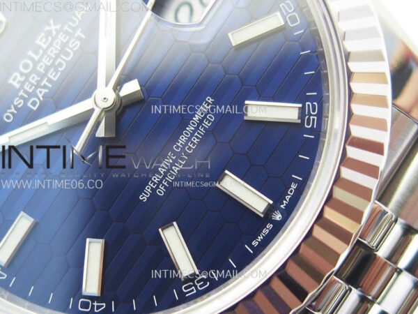 DateJust 41 126334 904L SS VSF 1:1 Best Edition Blue Fluted Dial on Jubilee Bracelet VS3235 – Bild 6