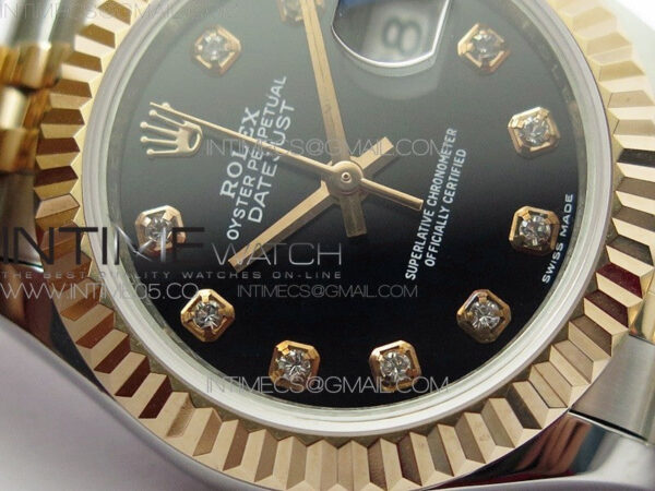 Datejust 28mm 279173 SS/RG BP Best Edition Black Crystal Markers Dial on SS/RG Jubilee Bracelet ETA2671 – Bild 6