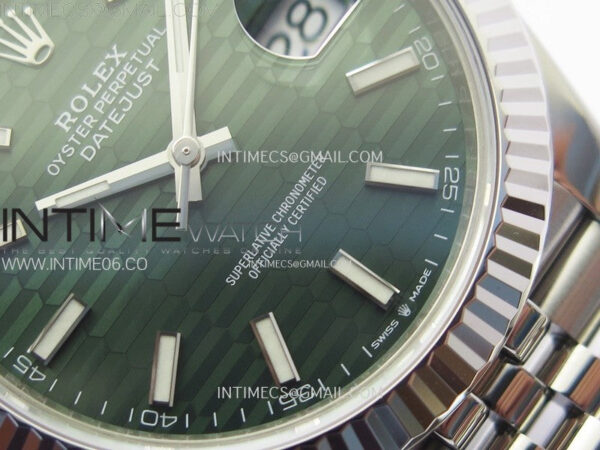 DateJust 41 126334 904L SS VSF 1:1 Best Edition Green Fluted Dial on Jubilee Bracelet VS3235 – Bild 6