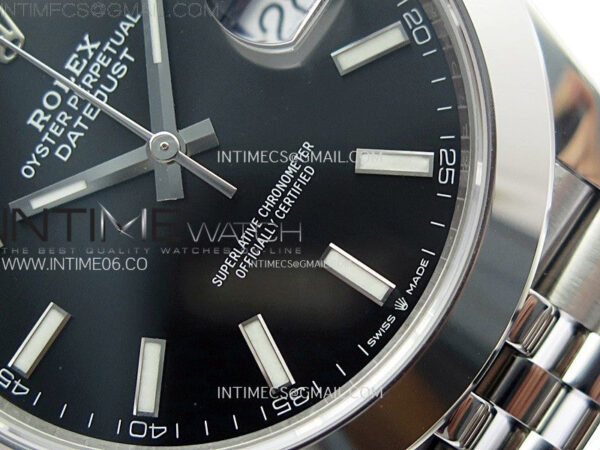 DateJust 41 126300 904L SS VSF 1:1 Best Edition Black Dial on Jubilee Bracelet VS3235 – Bild 6